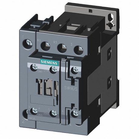 SIEMENS 3RT25261BB40 Iec Magnetic Contactor, 24 V Dc Coil Volts, 25 A, 1No/1Nc | CU2TFX 13A111