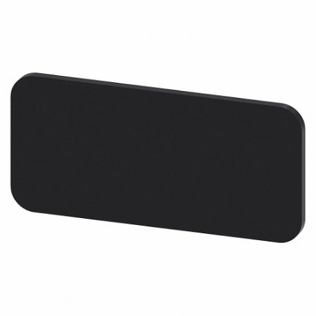 SIEMENS 3SU1900-0AC16-0AA0 Legend Plate Holder, Rectangular, Plastic, Black, 0.49 Inch Height, 1.06 Inch Wd | CU2URK 411H38