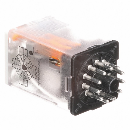 SIEMENS 3TX7112-1NF13 Plug-In Relay, Socket Mounted, 10 A Current Rating, 120VAC, 11 Pins/Terminals, 3PDT | CP4MBP 56JX40