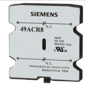 SIEMENS 49ACR8 Auxiliary Switch, Auxiliary Switch, 30 to 60 A, 2 NC Aux. Contacts, 0 NO Aux. Contacts | CN9GHB 56JY26