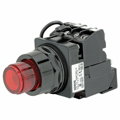 SIEMENS 52BT6D2J Illuminated Push Button, Maintained/Momentary, Red, 24V Ac/Dc | CU2TVR 22KN13