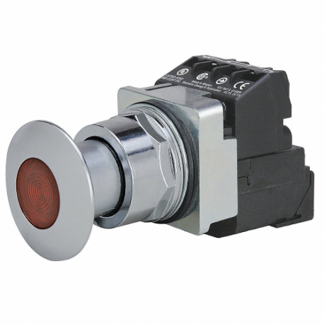 SIEMENS 52PP2G2A Illuminated Push Button, Maintained Pull/Maintained Push, Red | CU2UDN 6EWU0