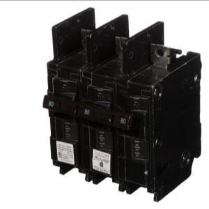 SIEMENS HB3B080 Molded Case Circuit Breaker, BQ Series, 3 Pole, 80A, 240VAC | CE6LHM