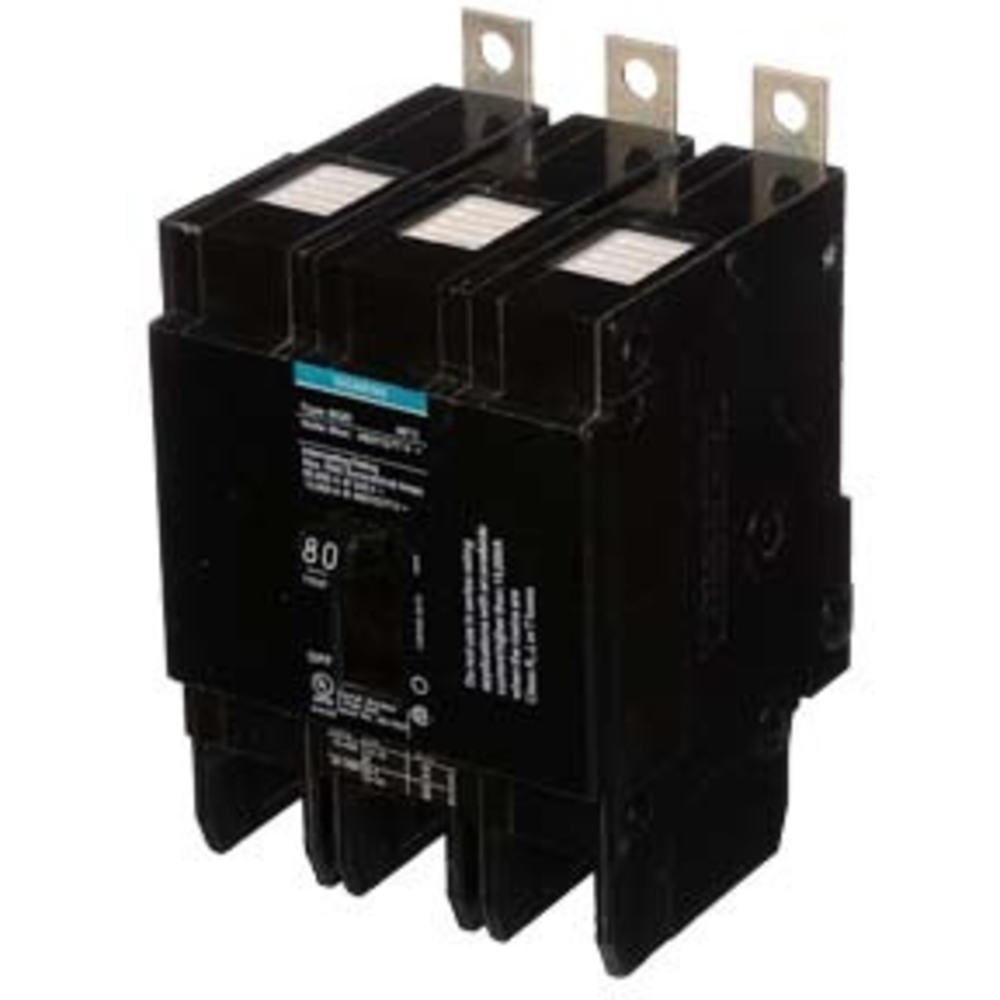 SIEMENS BQD380 Bolt On Circuit Breaker Bqd 80 Amp 480vac 3p 14kaic@480v | AG8MFH