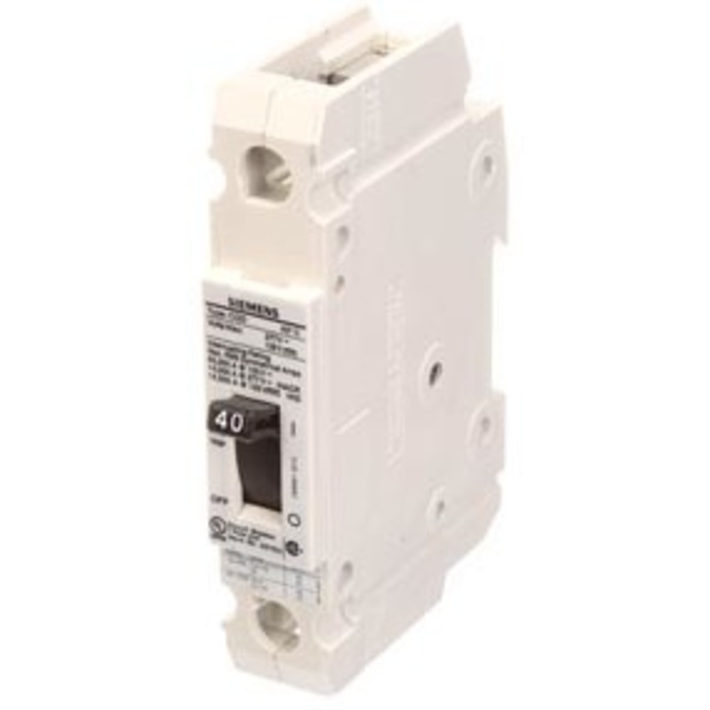 SIEMENS CQD140 Circuit Breaker Feed-thru 40 Amp 277vac 1p 14kaic@277v | AG8MPJ