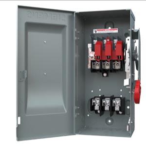SIEMENS HF362 Safety Switch, Fusible, 60 A, Three Phase, 600 Vac, Galvanized Steel, Indoor | CU2WLQ 20RC23
