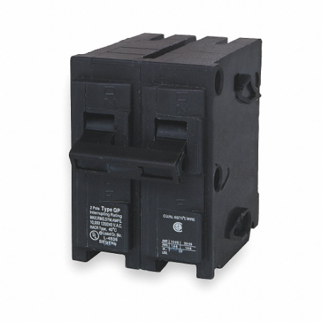 SIEMENS Q215HID Miniature Circuit Breaker, 15 A, 120/240V AC, Single Phase, 10kA at 120V AC, 2 Poles | CU2VAT 3CNG9