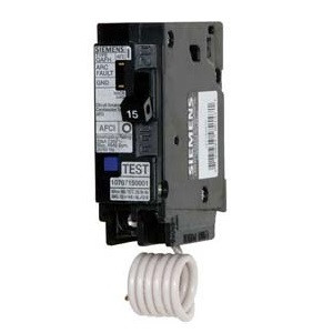 SIEMENS QA115AF Circuit Breaker, Plug-In, 15 Ampere, 1 Phase, 10kAIC at 120V | CE6MFV