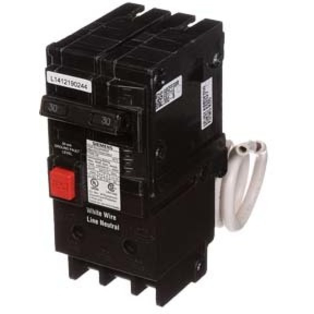 SIEMENS QE230 Plug In Circuit Breaker Q 30 Amp 240vac 2p 10kaic@120v | AG8UCU