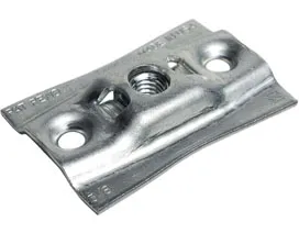 Top Plate Connector, 3/8 in Rod, 200 lb Load, Steel, Copper Plated