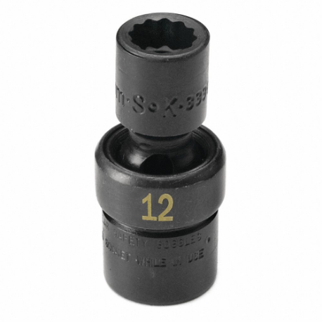SK PROFESSIONAL TOOLS 34365 Flex Impact Socket, 1/2 Inch Drive Size, Black Oxide | CU2ZDM 58PT62