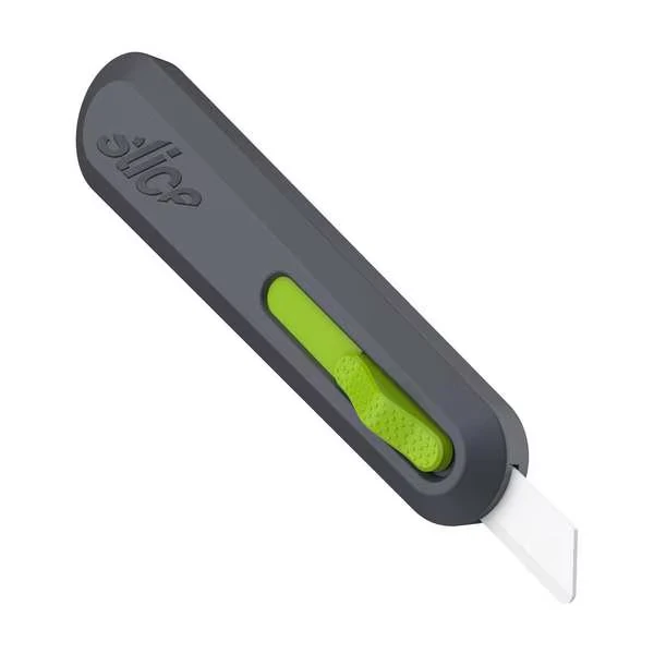 Self-Retracting Blade Utility Knife, Green