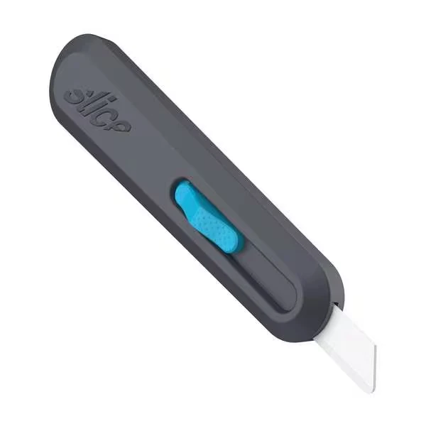 Self-Retracting Blade Utility Knife, Blue