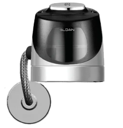 SLOAN 3375423 Single-Flush Flushometer Retrofit Kit, Battery, Semi-Red Brass, Polished Chrome | BQ7XYM