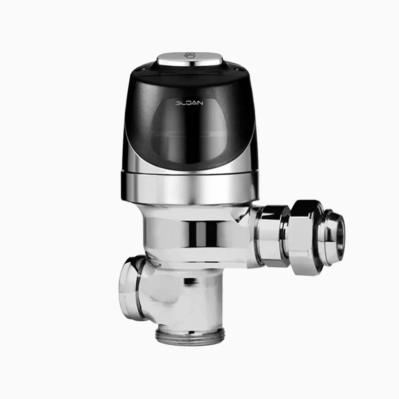 SLOAN 3379047 Single-Flush Flushometer Retrofit Kit, Battery, Semi-Red Brass, Polished Chrome | BT4KHR