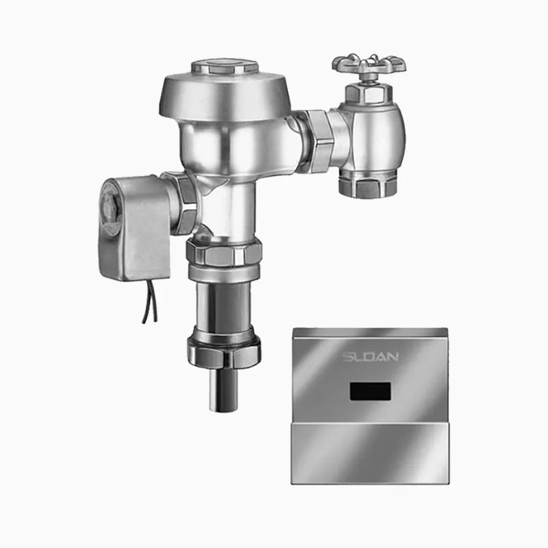 SLOAN 3453057 Single-Flush Sensor Concealed Flushometer, Hardwired, Rough Brass | BR6BNN