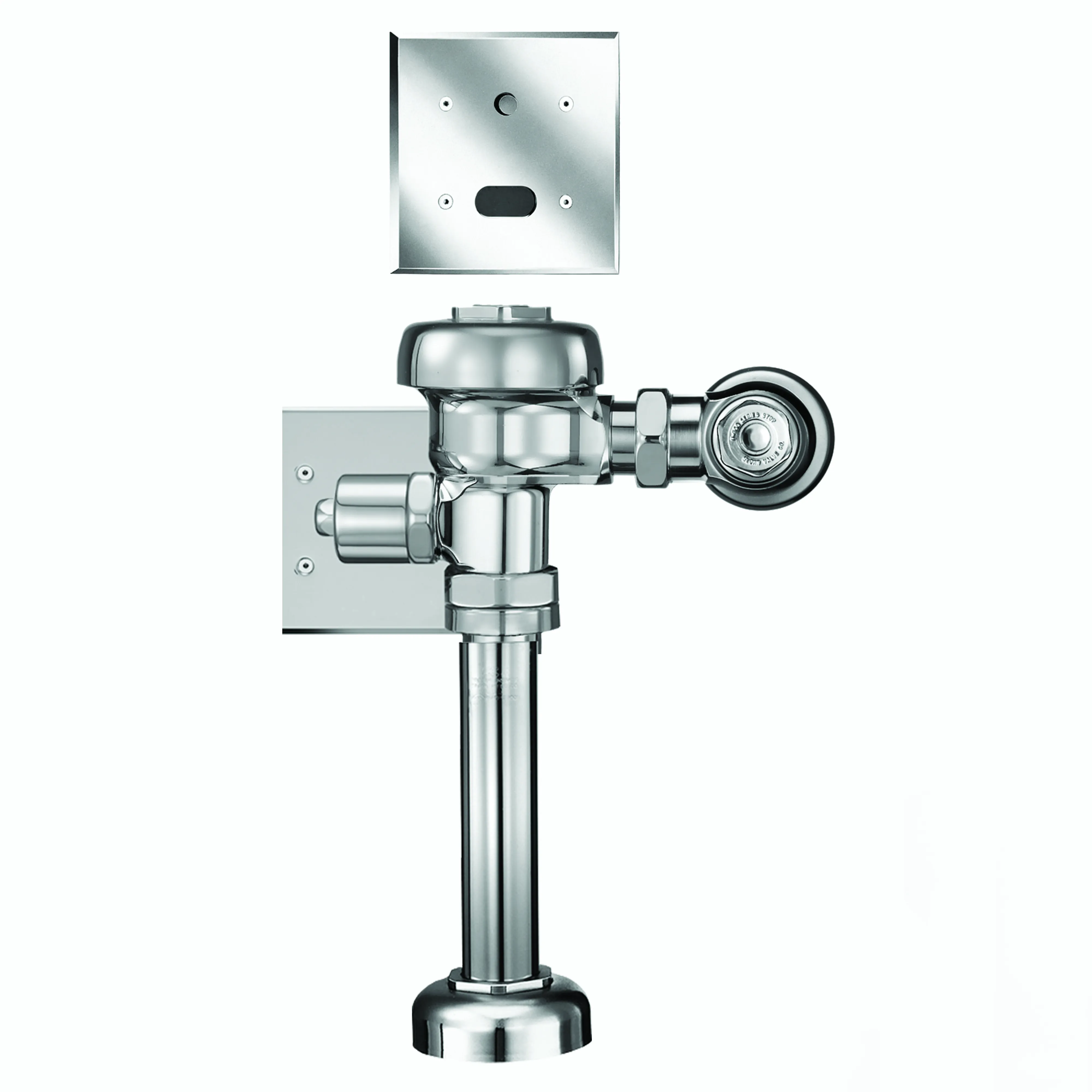 SLOAN 3580101 Single-Flush Sensor Exposed Flushometer, Hardwired, Polished Chrome | BR3JKV