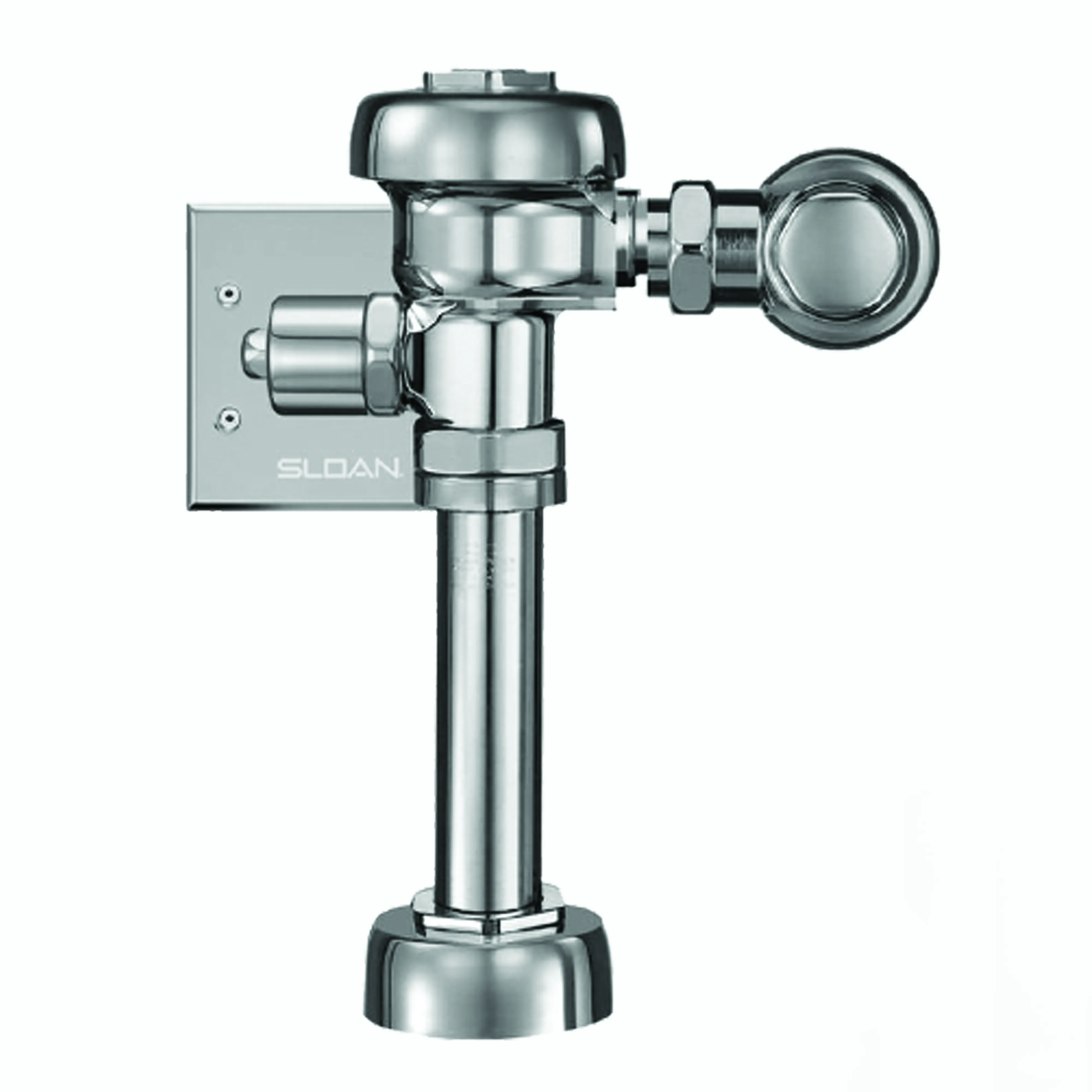 SLOAN 3770001 Single-Flush Manual Exposed Flushometer, Hardwired, Polished Chrome | BR2KQX