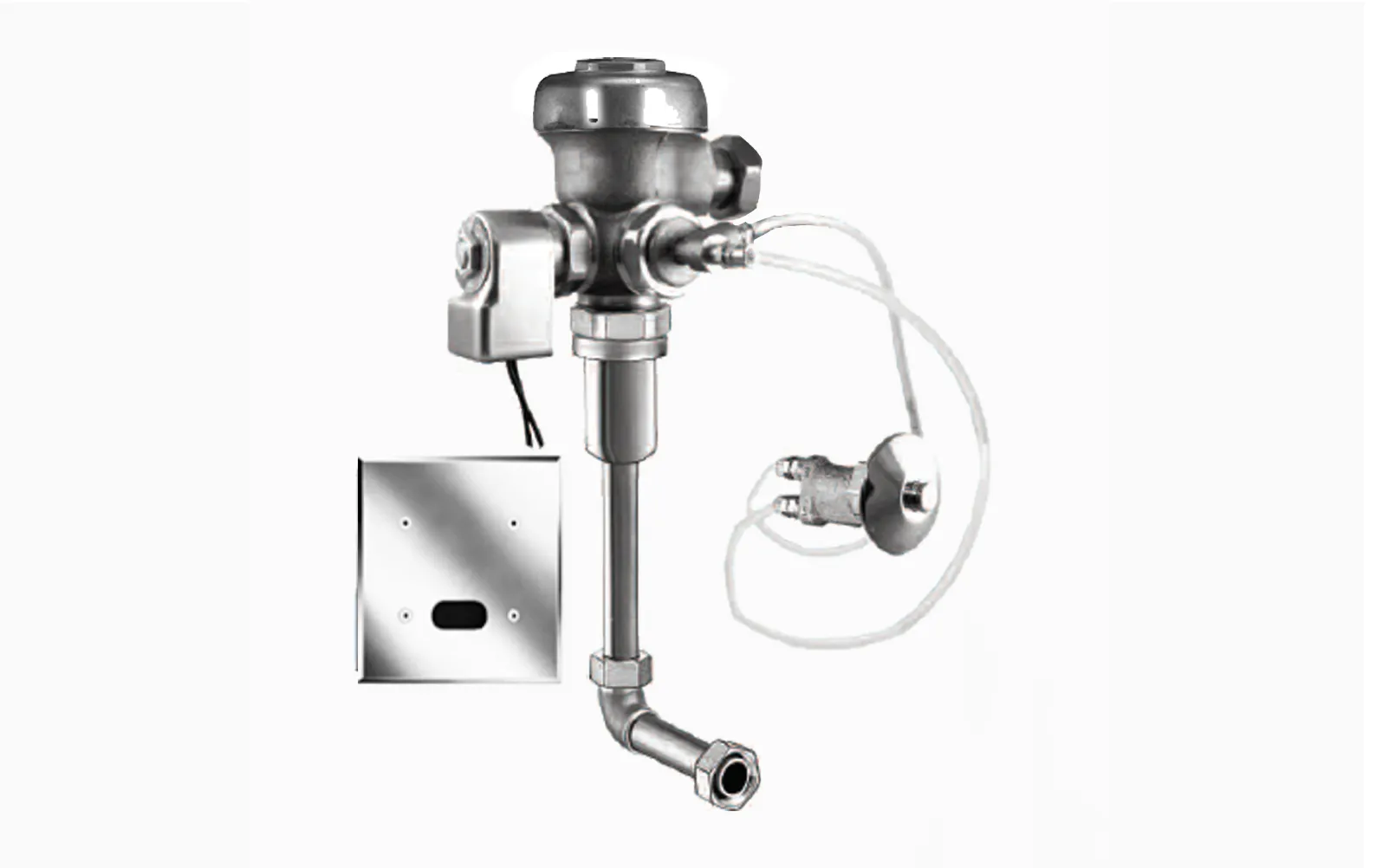 SLOAN 3773211 Single-Flush Sensor Concealed Flushometer, Hardwired, Rough Brass | BQ4TZY