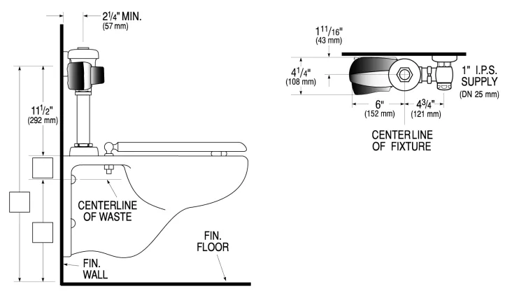 SLOAN 3780024 Single-Flush Sensor Exposed Flushometer, Battery, Polished Chrome | BP8JZA