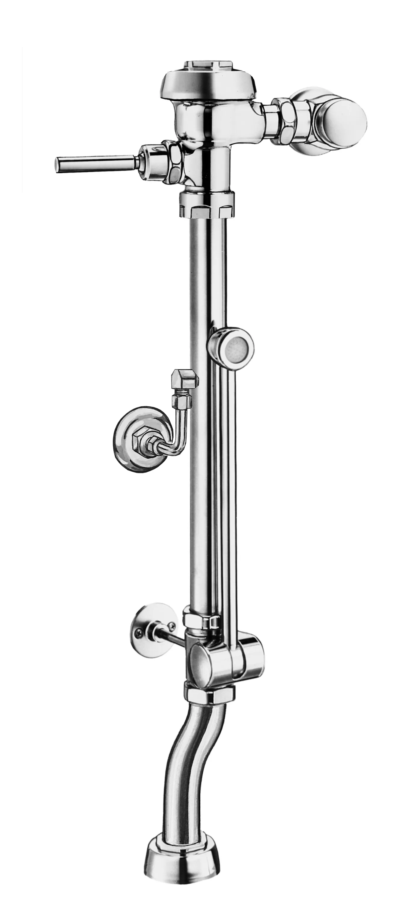 SLOAN 3789640 Single-Flush Flushometer, Polished Chrome, 1.6 Gpf Flow Rate | BQ6ATF