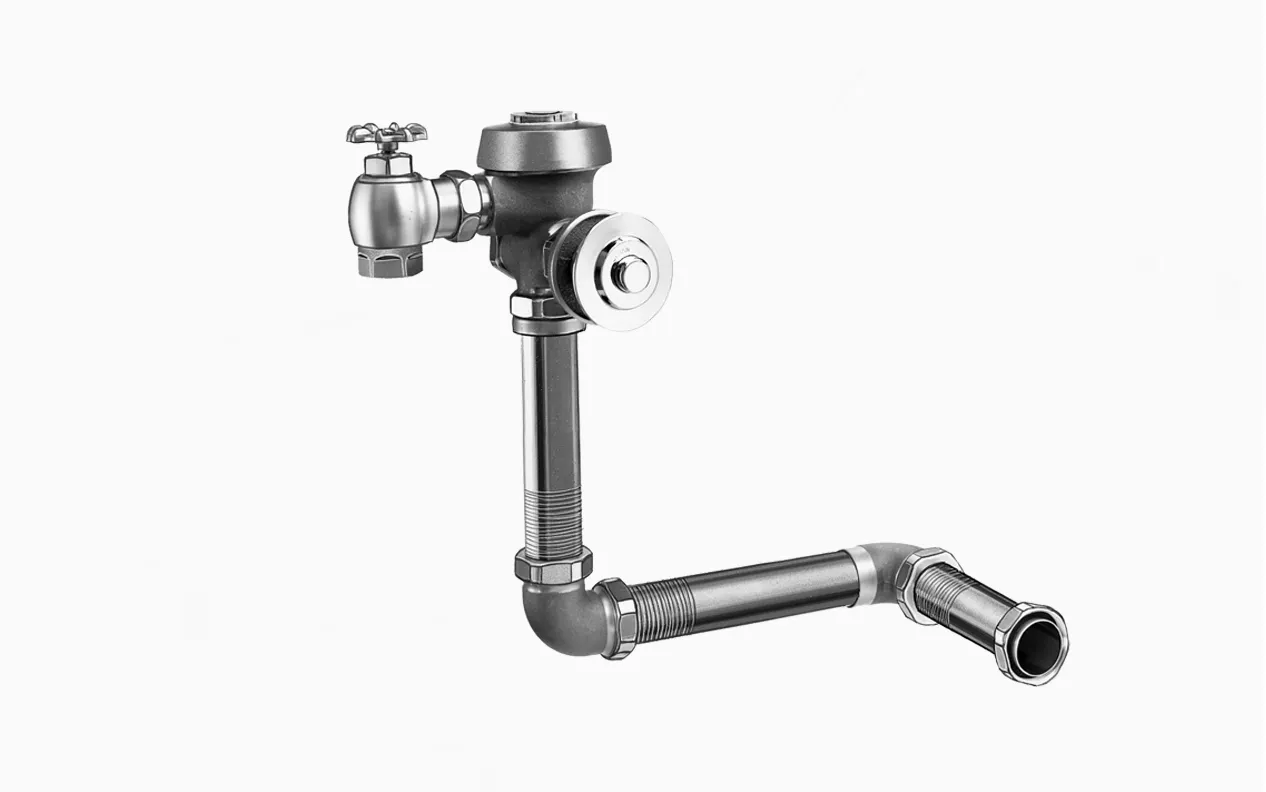 SLOAN 3911437 Manual Flushometer, 9 3/4 Ldim Flush Rate | BQ6GTZ