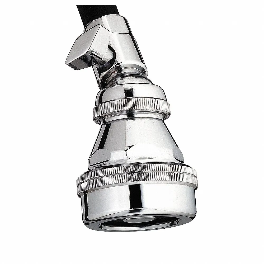 Fixed Showerhead, Act-O-Matic, 2.5 gpm Fixed Showerhead Flow Rate, Brass, Single