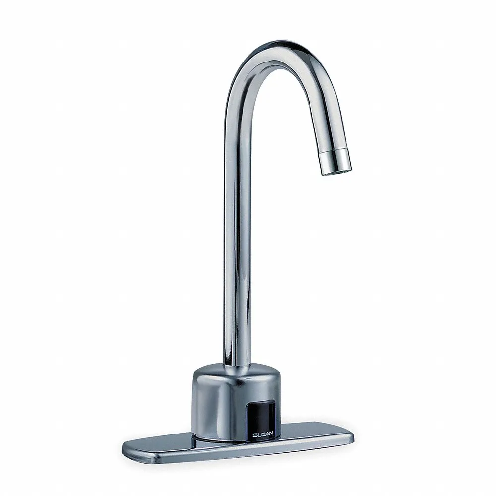 SLOAN ETF700-4-P Bathroom Sink Faucet, Gooseneck, Motion Sensor Activation, 2.2 Gpm, Chrome | CH6PDK 54YR11