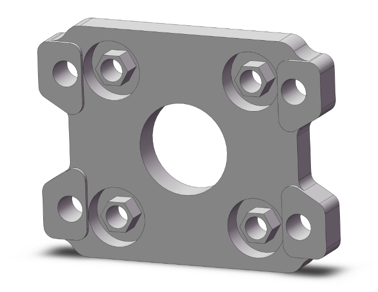 SMC VALVES CA2-F06 Mount Kit, 63 mm Size | AM2NCG