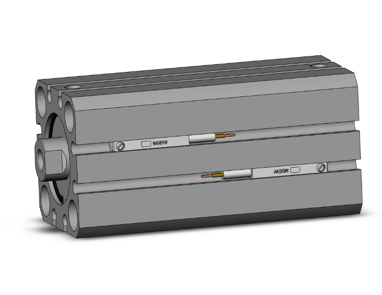 SMC VALVES CDQSB25-50D-M9BW Compact Cylinder, 25 mm Size, Double Acting Auto Switcher | AM9URQ