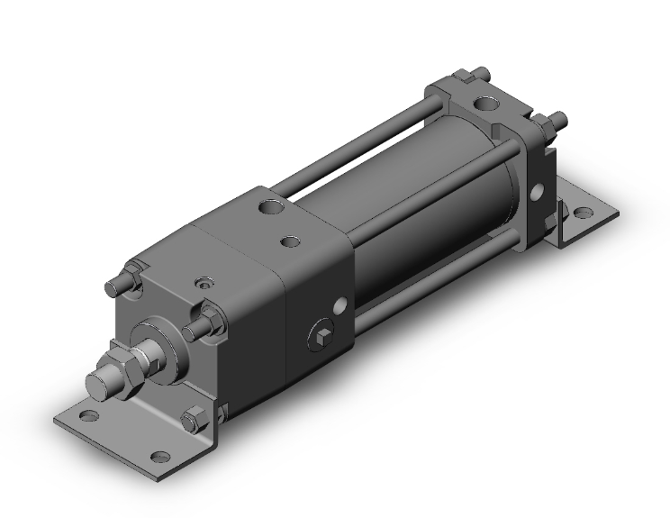 SMC VALVES CNA2L63-100-D Cylinder, 63 mm Size, Double Acting | AN7ZHD