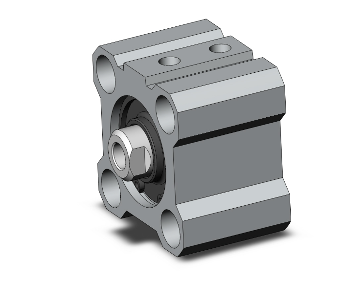 SMC VALVES CQ2B25-5D Compact Cylinder, 25 mm Size, Double Acting | AL4NKJ