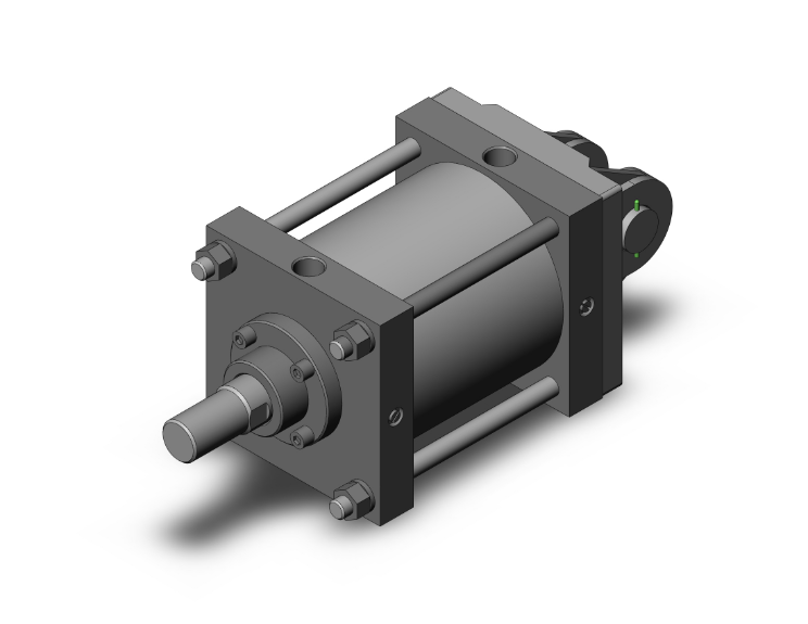 SMC VALVES CS1D180-150 Tie Rod Cylinder, 180 mm Size, Double Acting | AN7MUY