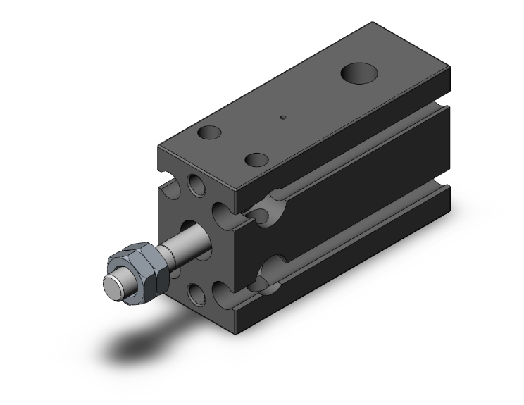 SMC VALVES CU10-5S Compact Cylinder, 10 mm Size, Single Acting | AL7PYZ