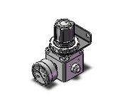 SMC VALVES IRV20-N07BG Vacuum Regulator, 1/4 Inch Size | AM9WDH