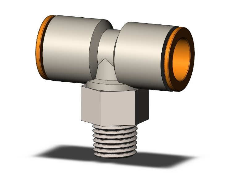 SMC VALVES KQ2T13-35NS Branch Tee, 1/2 Inch Size | AP2QRD