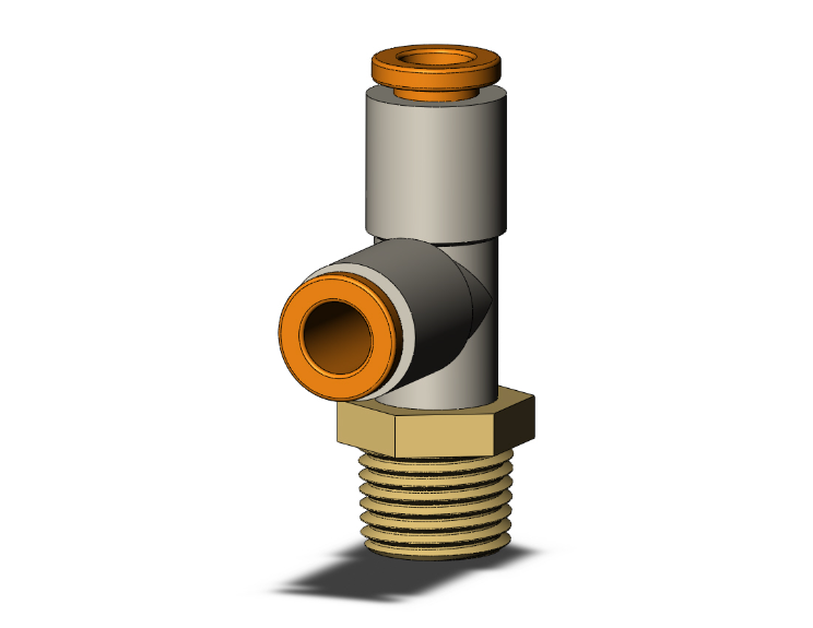 SMC VALVES KQ2Y05-34AS Branch Tee, 3/16 Inch Size | AL3RZL