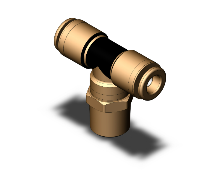 Branch Tee, 1/4 Inch Size