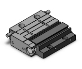 SMC VALVES MXF8-20 Guided Cylinder, 8 mm Size, Double Acting | AL9ZFC