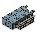 SMC VALVES MXJ8-10C Guided Cylinder, 8 mm Size, Double Acting Auto Switcher | AM8DHX