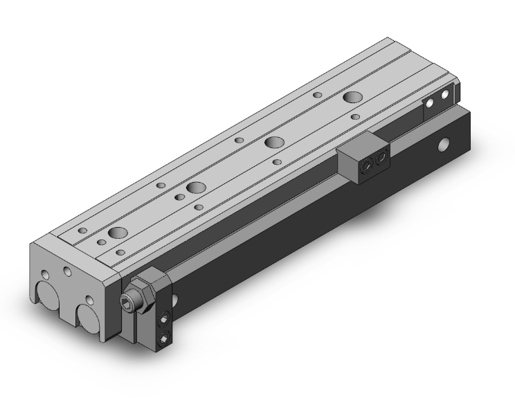 SMC VALVES MXQ20L-150AS Guided Cylinder, 20 mm Size, Double Acting Auto Switcher | AM7FGR