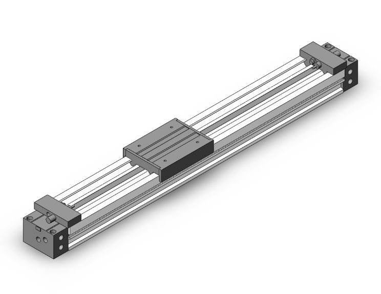 SMC VALVES MY1C40G-600L Guided Cylinder, 40 mm Size, Double Acting Auto Switcher | AL9ZHX