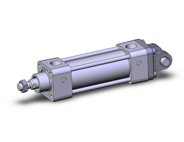 SMC VALVES NCA1D150-0250 Tie Rod Cylinder, 1.5 Inch Size, Double Acting | AL7EZN