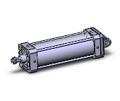 SMC VALVES NCA1D400-1000 Tie Rod Cylinder, 4 Inch Size, Double Acting | AK8NRQ