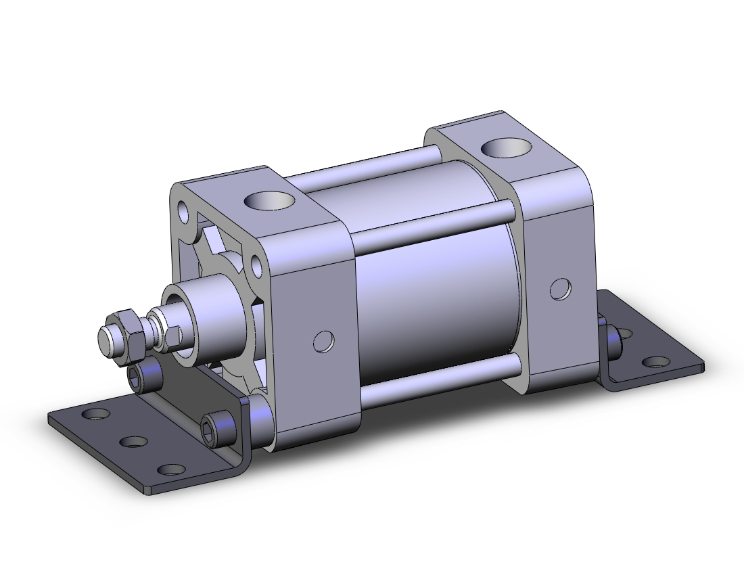 SMC VALVES NCA1L250-0100 Tie Rod Cylinder, 2.5 Inch Size, Double Acting | AL6NJL
