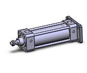 SMC VALVES NCDA1G200-0400 Tie Rod Cylinder, 2 Inch Size, Double Acting Auto Switcher | AL3LNB