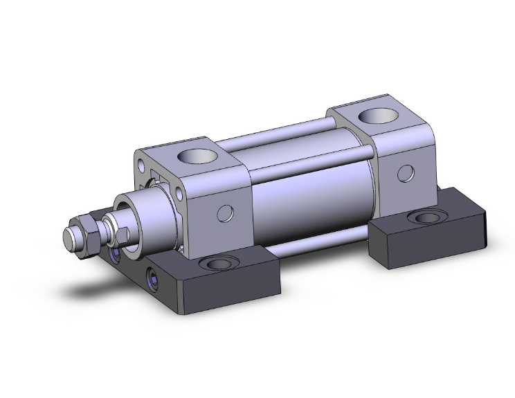 SMC VALVES NCDA1S150-0100 Tie Rod Cylinder, 1.5 Inch Size, Double Acting Auto Switcher | AM9ZJF