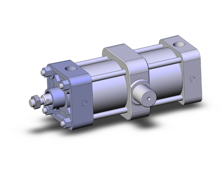 SMC VALVES NCDA1T250-0400 Tie Rod Cylinder, 2.5 Inch Size, Double Acting Auto Switcher | AM7VTD