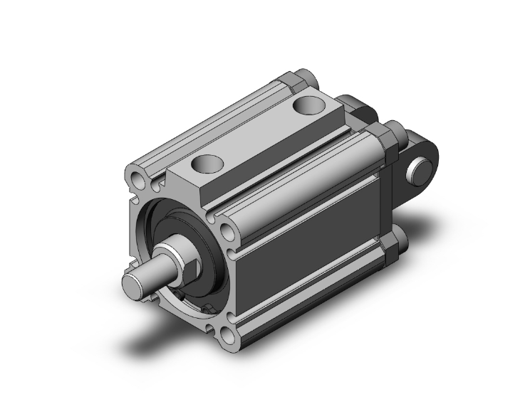 SMC VALVES NCDQ2D40-25DMZ Compact Cylinder, 40 mm Size, Double Acting Auto Switcher | AN9AJN