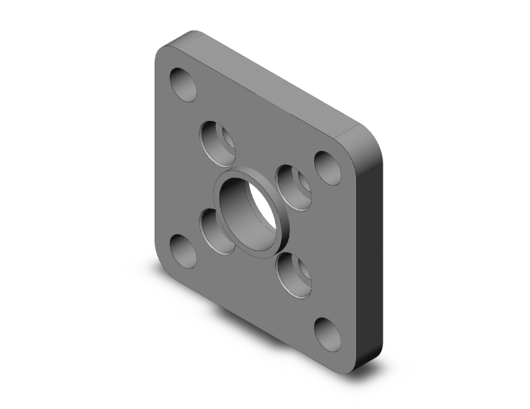 SMC VALVES NCG-F032 Flange Mounting, 32 mm Size | AL4ENW